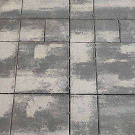 Тротуарная плитка Рубика микс 3